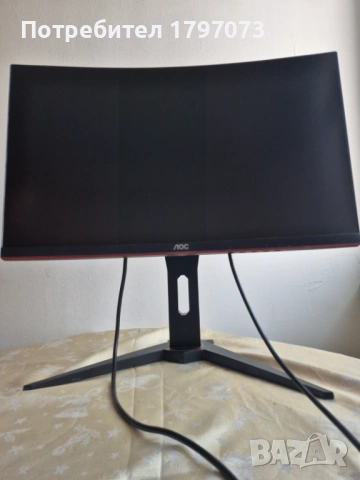 Монитор AOC C24G1 1920x1080 Curved 1ms 144hz FreeSync , снимка 6 - Монитори - 54028249