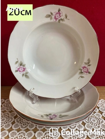 Ретро български чинии, снимка 6 - Чинии - 54275560