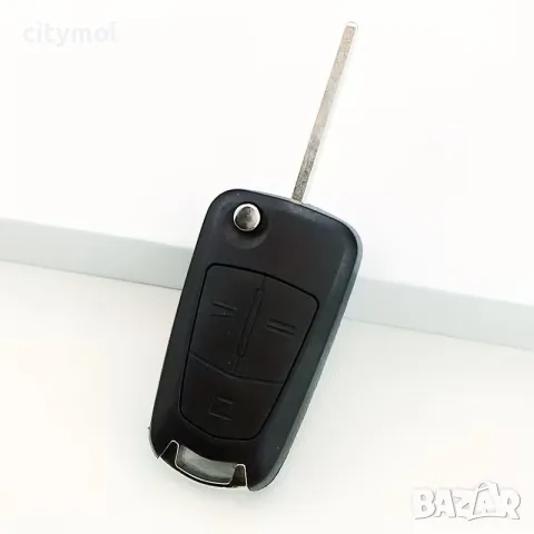 Кутийка за ключ с 3 бутона за OPEL/Vauxhall  Astra H, Zafira B, Corsa D, и острие HU100