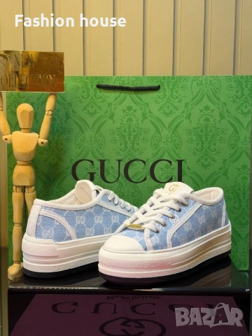 Gucci дамски кецове, снимка 3 - Кецове - 54453670