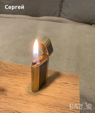 Запалка Zippo Contempo употребявана черно-златна от 80-те, снимка 7 - Запалки - 55357132