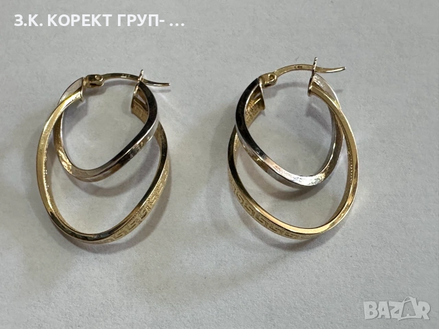 Златни дамски обеци 14K – 3,15 г, снимка 4 - Обеци - 55118859