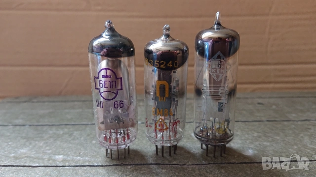 Радиолампи 6Е1П, RFT, TELEFUNKEN - EM84. 