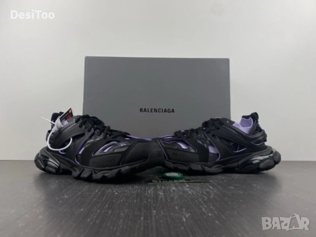 Balenciaga Track Sneaker "Black/Purple" , снимка 3 - Маратонки - 54358818