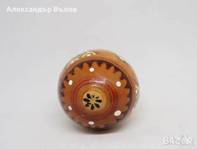 Старо Дървено Яйце Украса Великден Пасха Българско Православно Традиционно, снимка 6 - Декорация за дома - 55543662
