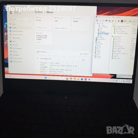 Lenovo Legion Y540/i5-9300H/GTX 1650/512GB NVMe/12GB DDR4, снимка 10 - Лаптопи за игри - 54366576