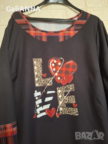 СТРАХОТНА НОВА ТУНИКА 3XL- 4XL, снимка 3 - Туники - 54504947