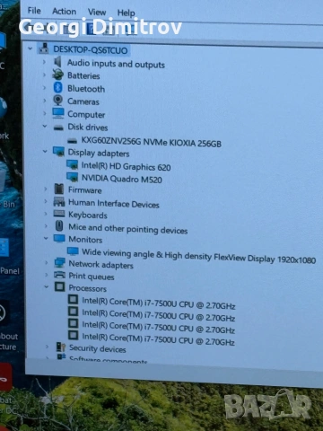 Lenovo Thinkpad P51s запазен I7-7500U/16RAM/256SSD/Nvidia Quadro M520/Full HD, снимка 5 - Лаптопи за работа - 54984268