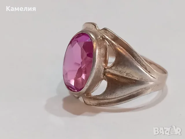 Руско сребро. Пръстен , снимка 4 - Пръстени - 55664207