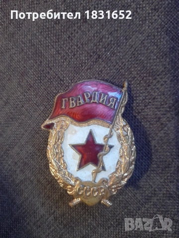 Руска гвардейска значка, снимка 3 - Колекции - 54031185