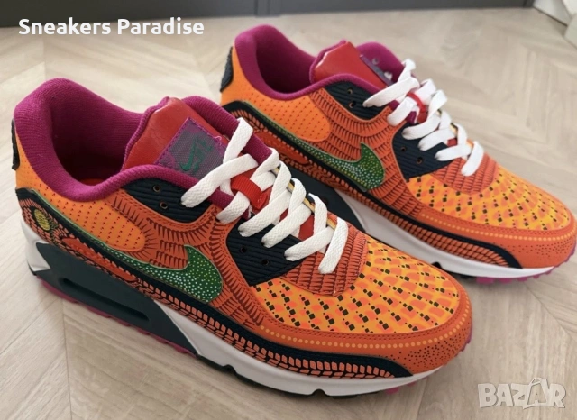 Nike Air Max 90 ‚Día de Muertos‘ Сникърси маратонки, снимка 3 - Маратонки - 53978352
