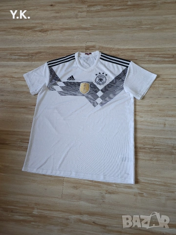 Оригинална мъжка тениска Adidas Climalite x Germany National Football Team / Season 18 (Home), снимка 2 - Тениски - 54224192