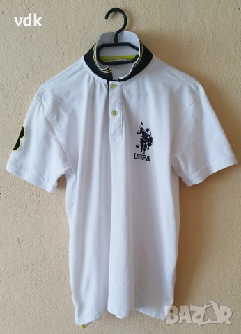 100% Оригинална мъжка тениска с яка U.S. POLO ASSN!  