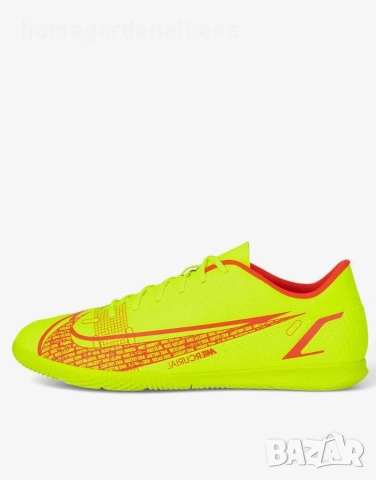 Nike Mercurial Vapor 14 Club Indoor Мъжки футболни обувки Volt/Crimson 40-46, снимка 3 - Маратонки - 54484040