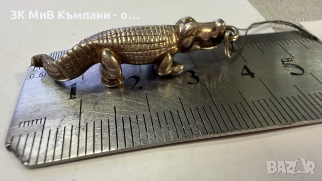 Сребърна висулка 925 Алигатор, снимка 4 - Колиета, медальони, синджири - 55268507