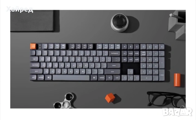 Механична клавиатура Keychron K5 Max QMK/VIA, RGB LED, Hot-Swappable, 2.4GHz, Безжична, Bluetooth 5., снимка 6 - Клавиатури и мишки - 54840171