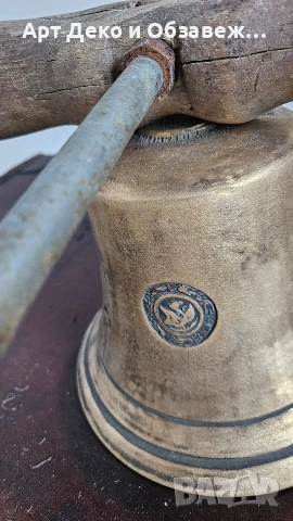 Голяма бронзова камбана, снимка 4 - Антикварни и старинни предмети - 53956222