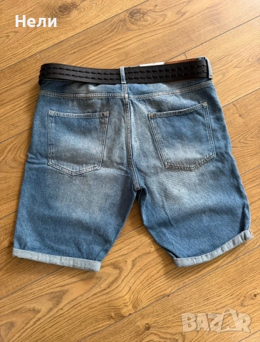 H&M Мъжки нови жестоки къси дънки, снимка 9 - Къси панталони - 55011290