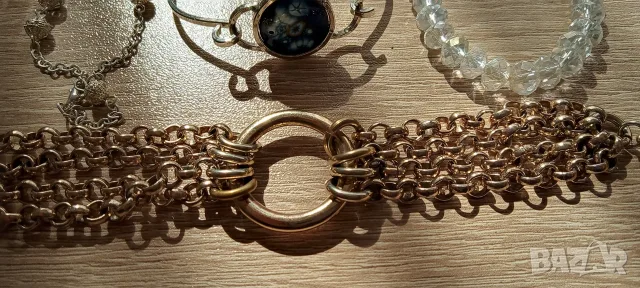 Гривна. Сребърна, Позлатена гривна. , снимка 2 - Гривни - 53367270