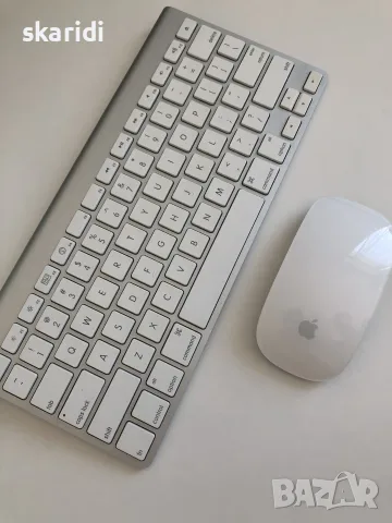 Оригинални мишка Apple Magic Mouse (A1296) и клавиатура Apple Wireless Keyboard (A1255)