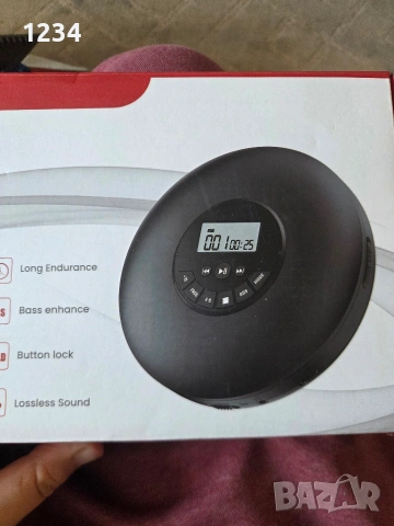 CD плейър с LCD дисплей, micro SD карта, AUX кабел, CD, CD-R, CD-RM, MP3, CD-DA, MPS, WMA 