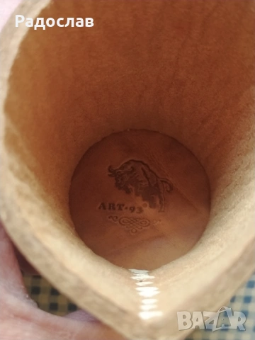 кожена чаша за зарове ART, снимка 5 - Български сувенири - 54289125