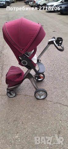 Продавам бебешка количка Stokke (летен/зимен кош и столче за кола ISOFIX )