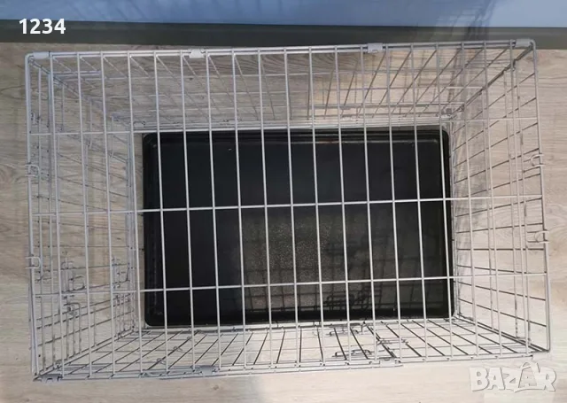НОВА метална сгъваема клетка за куче 77x50x54см за транспорт и стационар, снимка 4 - За кучета - 55328546