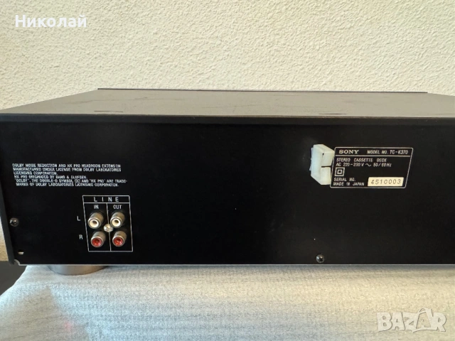 SONY TC-K370 КАСЕТЕН ДЕК, снимка 6 - Декове - 54754759