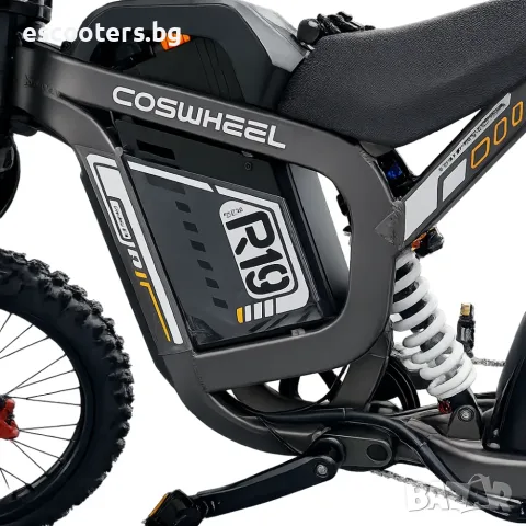 Електрически велосипед Coswheel R19 – 9000W, 72V 40Ah, до 200 км пробег, снимка 18 - Велосипеди - 55498549