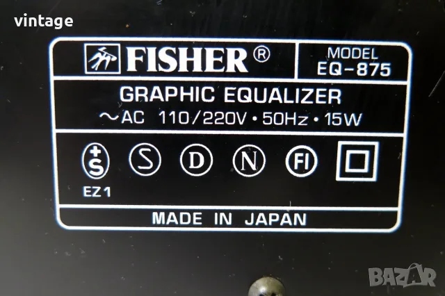 Fisher EQ-875 Graphic Equalizer, снимка 9 - Други - 55463694