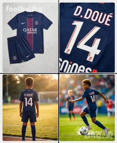 D. DOUE 14 💖⚽️ детско юношески футболни екипи PSG , снимка 2 - Футбол - 41331908