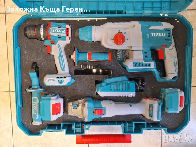 Комплект Машини TOTAL - Перф,Флекс и Винтоверт