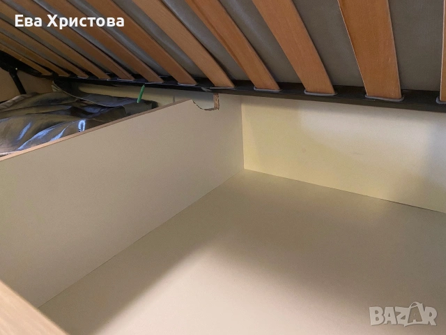 Поръчково единично легло 90/200 с повдигащ механизъм, матрак Икеа, снимка 2 - Спални и легла - 55255354