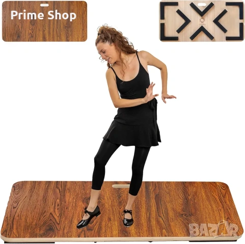 Преносима дървена платформа за танци, степ, фламенко, 119x58 см, ODOXIA