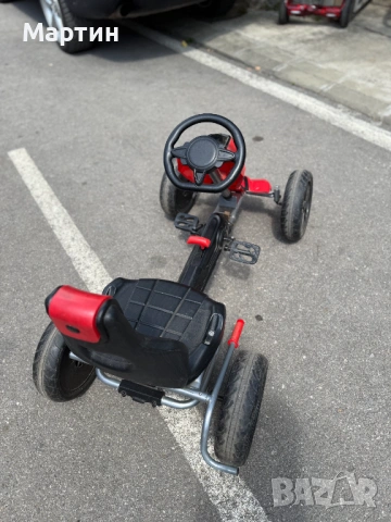Детски картинг / Pedal Go Kart – Червен, снимка 3 - Скутери и тротинетки - 54606281