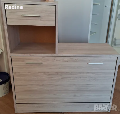 Шкаф за обувки с чекмедже и отворена ниша