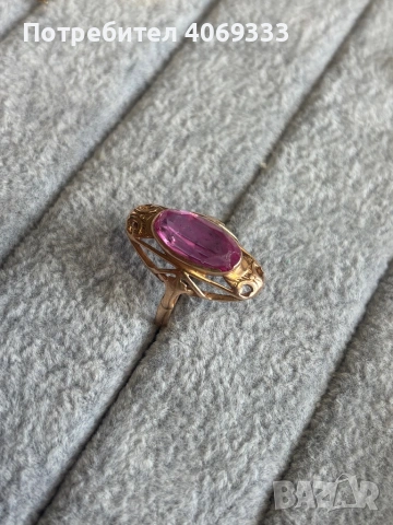 Красив Руски  пръстен 4.7 гр 14 к, снимка 6 - Пръстени - 54175514