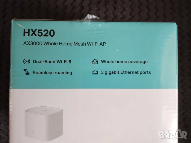 Tp-link HX520 AX3000 Mesh Wi-fi AP, снимка 4 - Рутери - 55470093