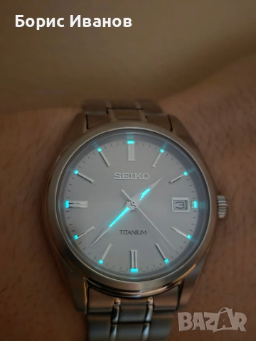 SEIKO SUR369P1 Titanium, снимка 2 - Мъжки - 54079998