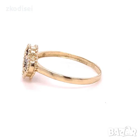 Златен дамски пръстен Van Cleef 1,58гр. размер:55 14кр. проба:585 модел:42875-1, снимка 3 - Пръстени - 55698595