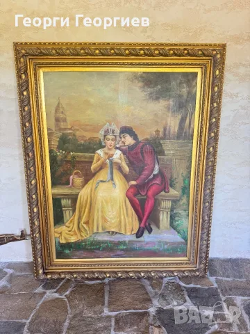 Голяма картина с масивна декоративна рамка – 150 × 120 см