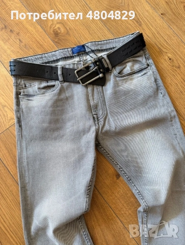 Мъжки сиви дънки ZARA, снимка 4 - Дънки - 54369834