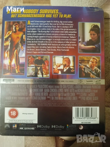 The Running Man -  4K UHD Blu-ray LIMITED EDITION Steelbook, снимка 3 - Blu-Ray филми - 54683376