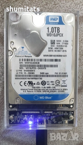 Хард диск за лаптоп HDD WD 1TB 100%