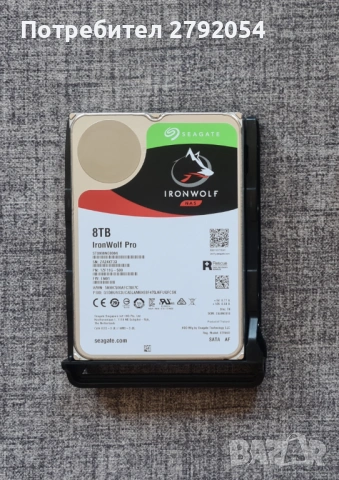 HDD 3.5" SATA 8tb Seagate Ironwolf Pro NAS, снимка 2 - Твърди дискове - 54389564