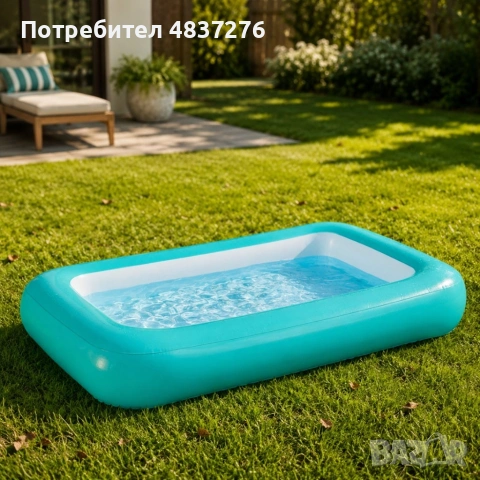 Детски правоъгълен басейн, снимка 10 - Басейни и аксесоари - 55013986