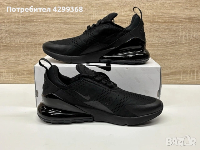 Дамски маратонки Nike Air Max 270 Triple Black sneakers, снимка 3 - Маратонки - 54497306