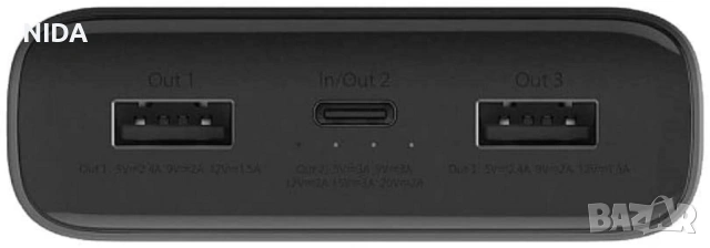 Външна батерия Xiaomi Mi Power Bank 3 Pro 20000mAh (PLM07ZM) - 45W - Фабрично запечатена, НОВА!, снимка 3 - Външни батерии - 54892053