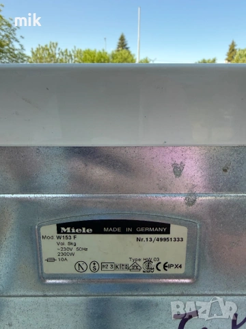 Пералня Миеле горно зареждане W153F, снимка 7 - Перални - 54499679